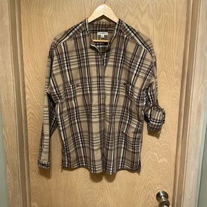 Max Studio plaid shirt